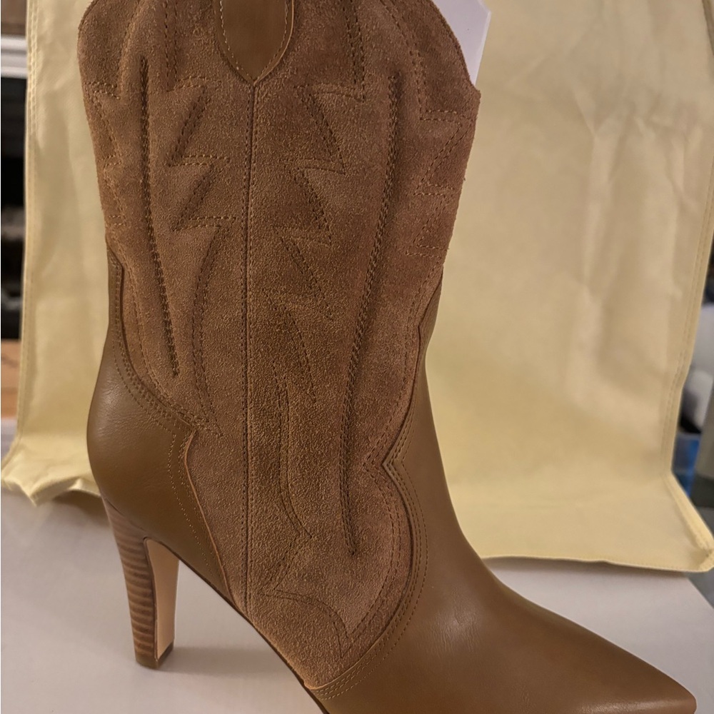 Nine West Tan Heeled Boots